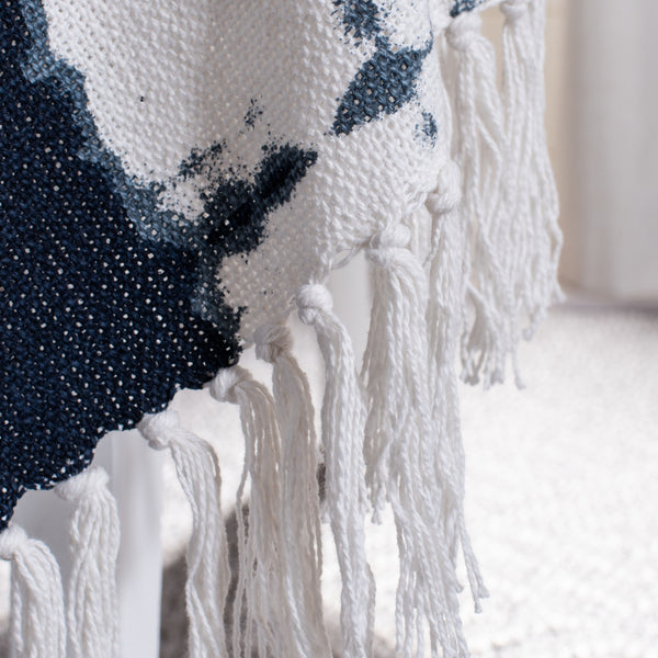 Safavieh Arya Throw in Beige, Navy THR301A-5060