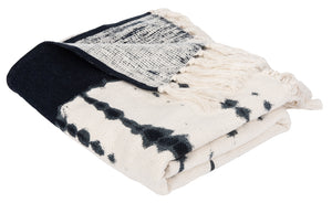 Safavieh Arya Throw in Beige, Navy THR301A-5060