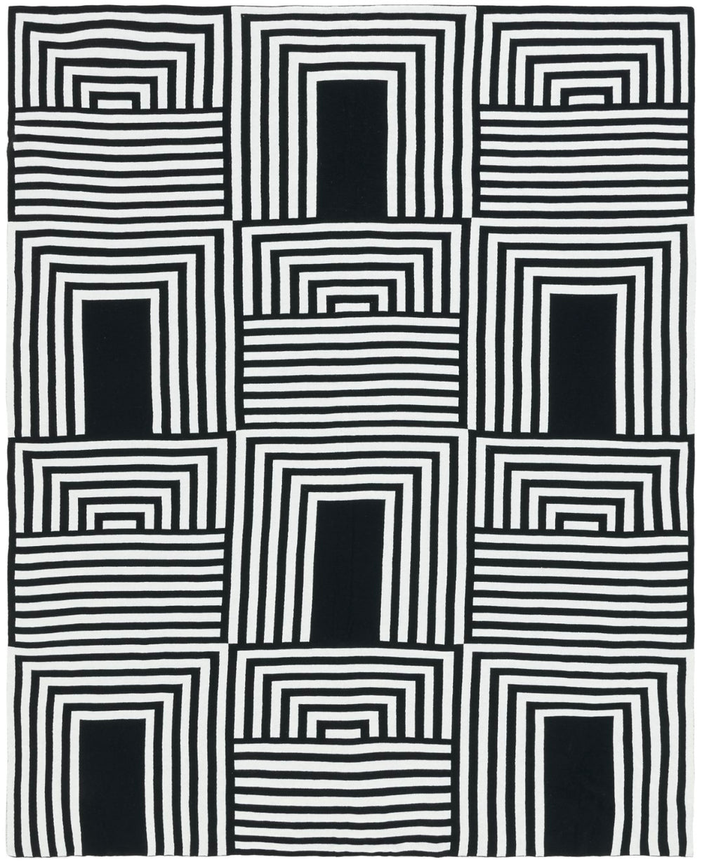 Safavieh Ziggy Throw Black / Ivory Cotton THR401A-5060