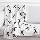 Safavieh Alto Throw Black / Ivory Cotton THR404A-5060