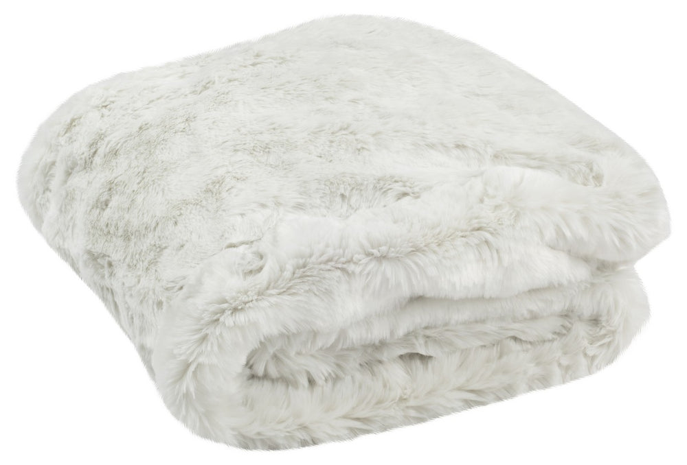 Faux Chinchilla Throw - Luxurious Animal-Friendly Blanket for Cozy Elegance in Home Decor