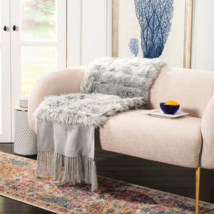 Faux Fur Alexi Bed Runner - Luxurious Soft Texture with Elegant Fringed Ends for Master Suite Decor