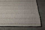 Chandra Rugs Tia 100% Wool Hand-Woven Contemporary Rug Grey 9' x 13'
