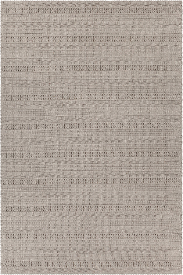 Chandra Rugs Tia 100% Wool Hand-Woven Contemporary Rug Grey 9' x 13'