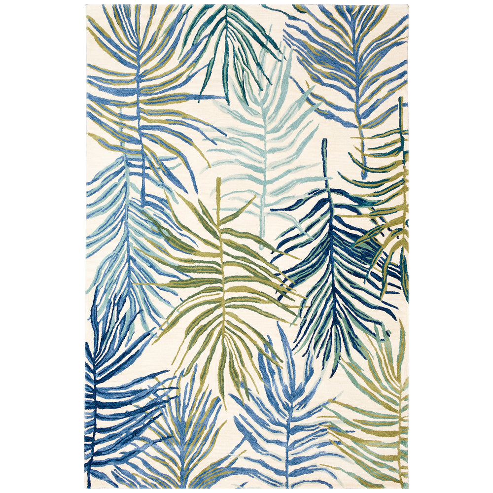 Trans-Ocean Liora Manne Tivoli La Palma Contemporary Indoor Hand Tufted 100% Wool Pile Rug Cream 8'3" x 11'6"