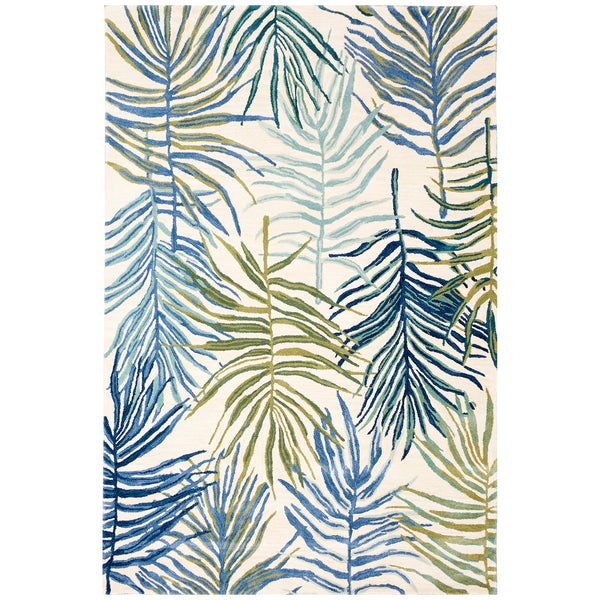 Trans-Ocean Liora Manne Tivoli La Palma Contemporary Indoor Hand Tufted 100% Wool Pile Rug Cream 8'3" x 11'6"