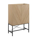 Tiki Modern/Contemporary Contemporary 2-Door Accent Cabinet with Inset Top