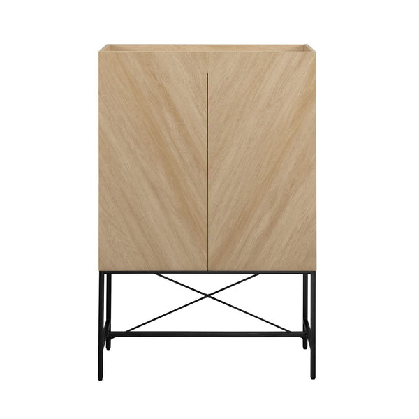 Walker Edison Tiki Modern/Contemporary Contemporary 2-Door Accent Cabinet with Inset Top TKIL7JCO