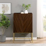 Walker Edison Tiki Modern/Contemporary Contemporary 2-Door Accent Cabinet with Inset Top TKIL7JDW