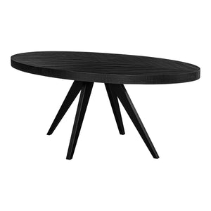 Moe's Home Parq Oval Dining Table Black TL-1019-02