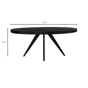 Moe's Home Parq Oval Dining Table Black TL-1019-02