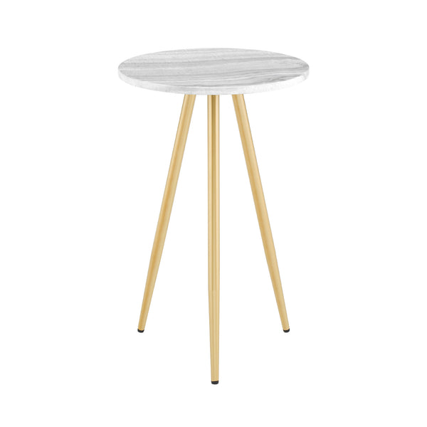 Walker Edison Tilly Modern/Glam 16" 3-Leg Glam Side Table TLLL8KGVG