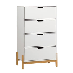 Walker Edison Tanner Modern/ 4 Drawer Scandi-Minimalist Chest TNNB3BWHP