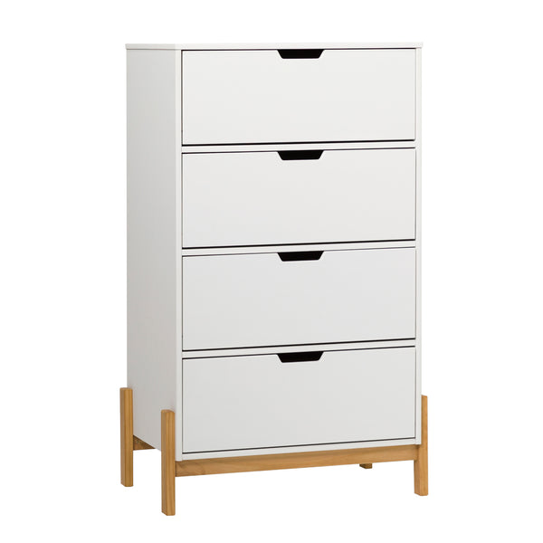 Walker Edison Tanner Modern/ 4 Drawer Scandi-Minimalist Chest TNNB3BWHP