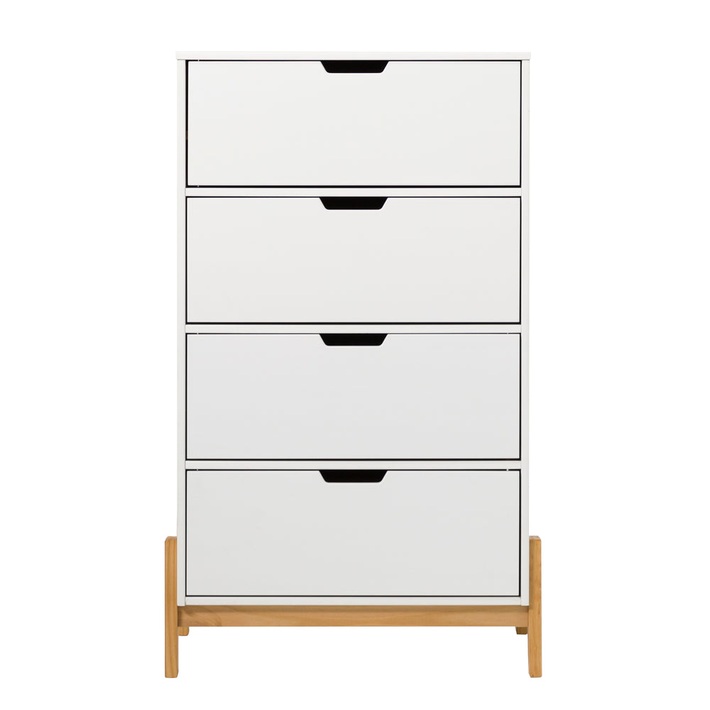 Walker Edison Tanner Modern/ 4 Drawer Scandi-Minimalist Chest TNNB3BWHP