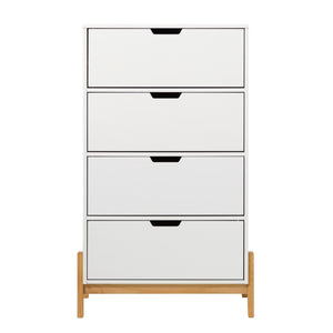 Walker Edison Tanner Modern/ 4 Drawer Scandi-Minimalist Chest TNNB3BWHP