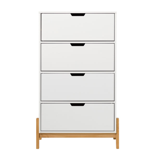 Walker Edison Tanner Modern/ 4 Drawer Scandi-Minimalist Chest TNNB3BWHP