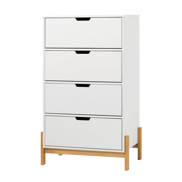 Walker Edison Tanner Modern/ 4 Drawer Scandi-Minimalist Chest TNNB3BWHP