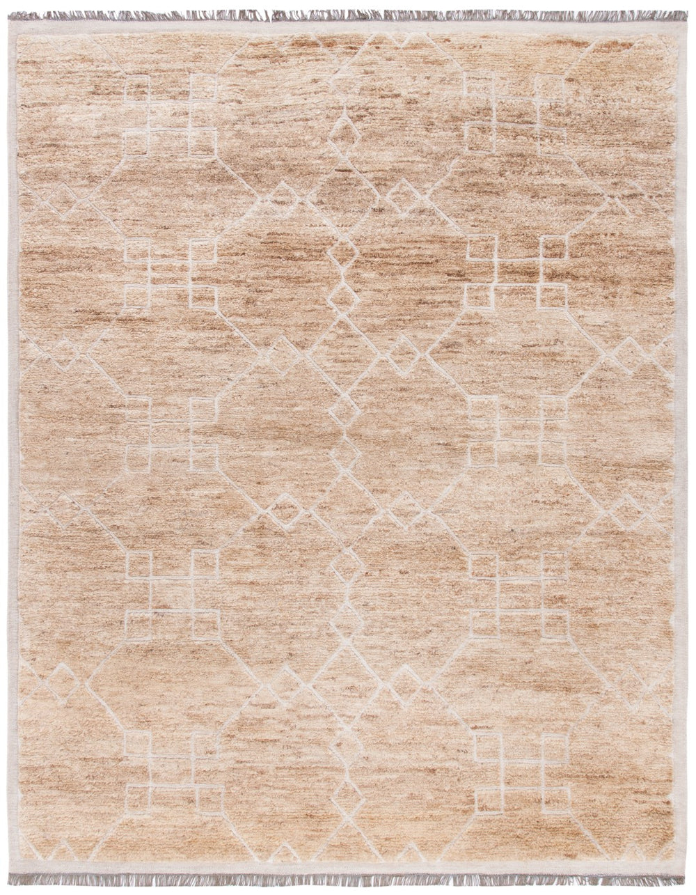 Safavieh Fretwork Diamond Hand Knotted Wool and Jute Rug TOB531A-8
