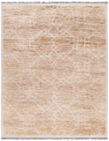 Fretwork Diamond Hand Knotted Wool and Jute Rug