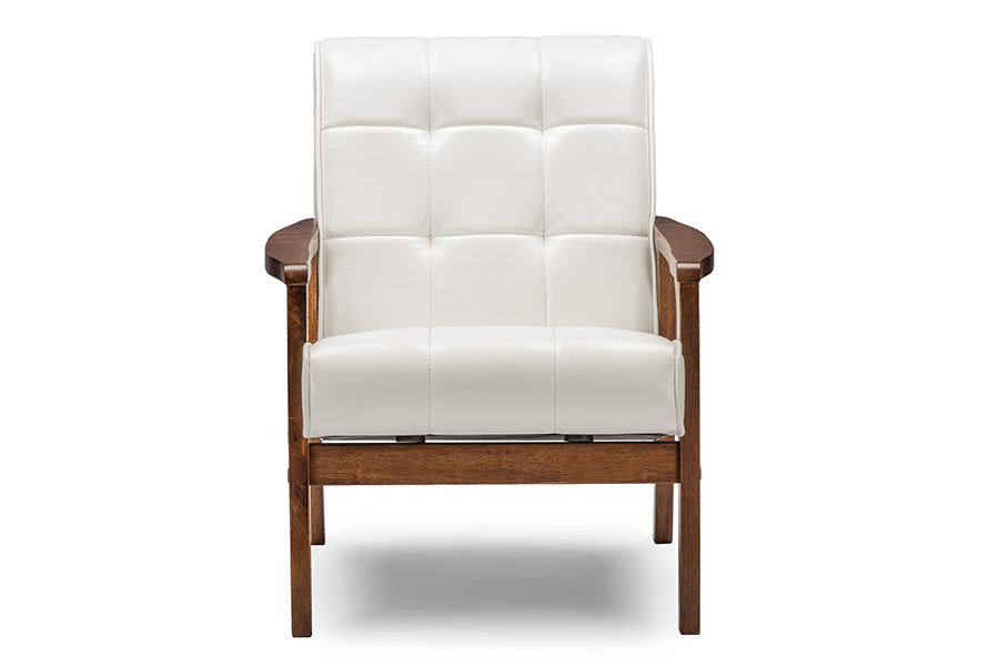 Mid Century Masterpieces Club Chair White English Elm