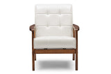 Baxton Studio Mid-Century Masterpieces Club Chair - White