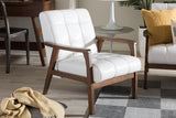 Baxton Studio Mid-Century Masterpieces Club Chair - White