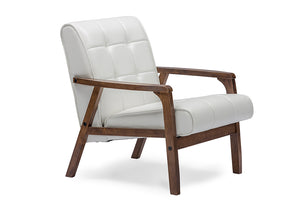 Baxton Studio Mid-Century Masterpieces Club Chair - White