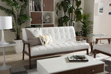 Baxton Studio Mid-Century Masterpieces Sofa - White