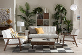 Baxton Studio Mid-Century Masterpieces 3 Pieces Living Room Set - White