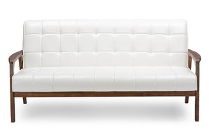 Baxton Studio Mid-Century Masterpieces Sofa - White