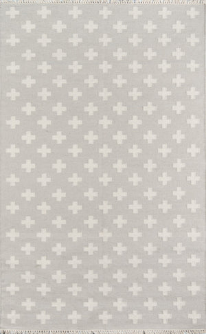 Momeni Novogratz Topanga TOP-1 Hand Woven Contemporary Geometric Indoor Area Rug Grey 7'6" x 9'6" TOPANTOP-1GRY7696