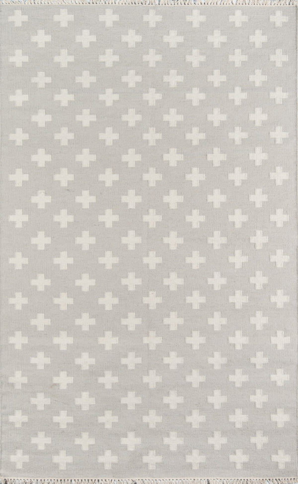 Momeni Novogratz Topanga TOP-1 Hand Woven Contemporary Geometric Indoor Area Rug Grey 7'6" x 9'6" TOPANTOP-1GRY7696