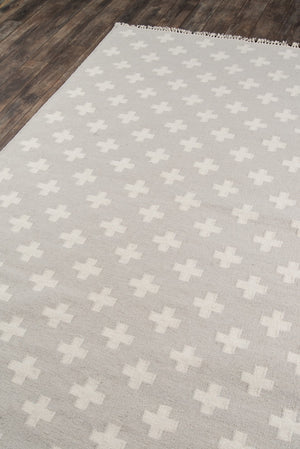 Momeni Novogratz Topanga TOP-1 Hand Woven Contemporary Geometric Indoor Area Rug Grey 7'6" x 9'6" TOPANTOP-1GRY7696