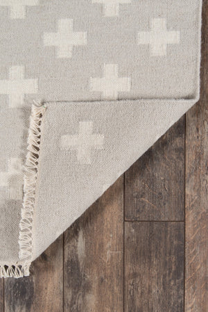 Momeni Novogratz Topanga TOP-1 Hand Woven Contemporary Geometric Indoor Area Rug Grey 7'6" x 9'6" TOPANTOP-1GRY7696