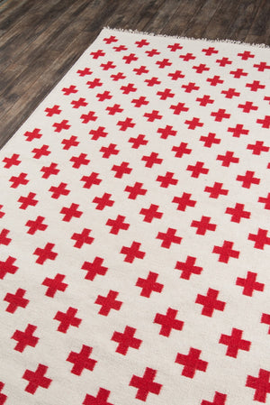 Momeni Novogratz Topanga TOP-1 Hand Woven Contemporary Geometric Indoor Area Rug Ivory 7'6" x 9'6" TOPANTOP-1IVY7696