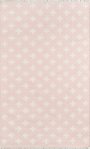 Momeni Novogratz Topanga TOP-1 Hand Woven Contemporary Geometric Indoor Area Rug Pink 7'6" x 9'6" TOPANTOP-1PNK7696