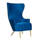 Julia Navy Wingback Chair