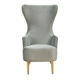 Julia Grey Wingback Chair