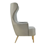 Julia Grey Wingback Chair