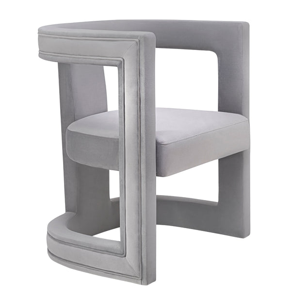 Ada Grey Velvet Chair