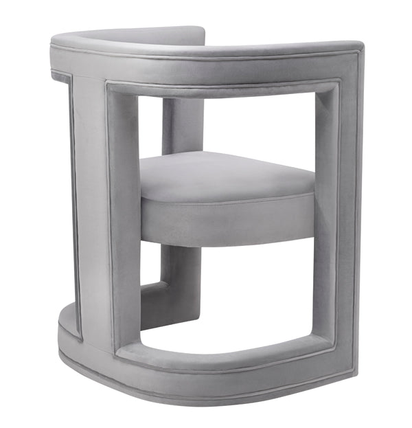 Ada Grey Velvet Chair