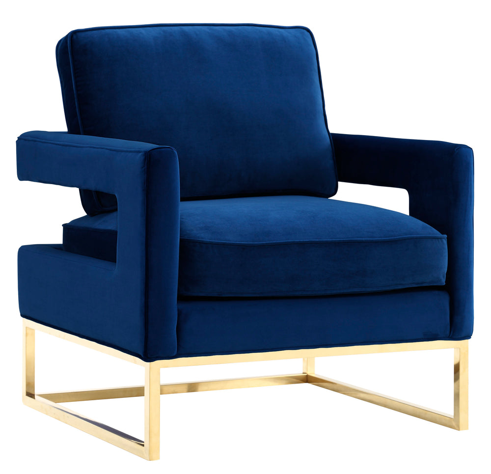 Avery Navy Velvet Chair