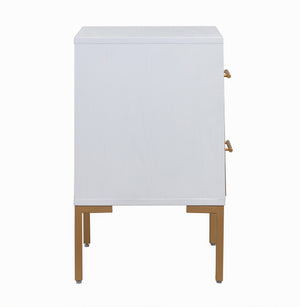Quinn White Side Table