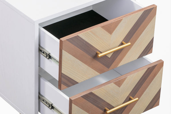 Quinn White Side Table