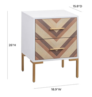 Quinn White Side Table