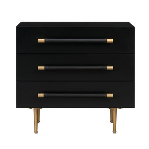 Trident Black Nightstand