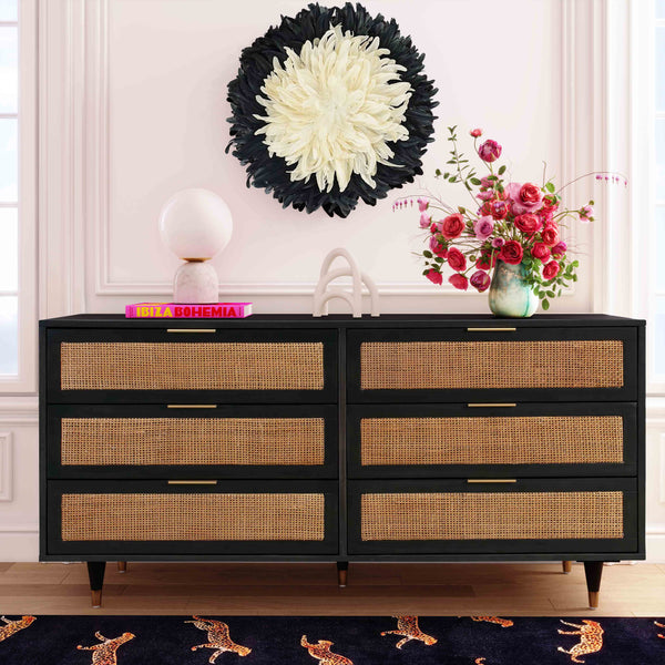 Sierra Noir 6 Drawer Dresser