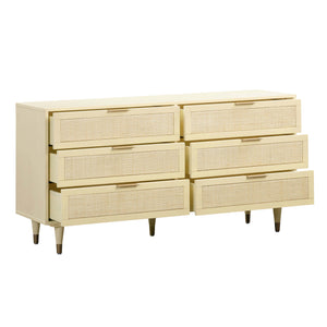 Sierra Buttermilk 6 Drawer Dresser