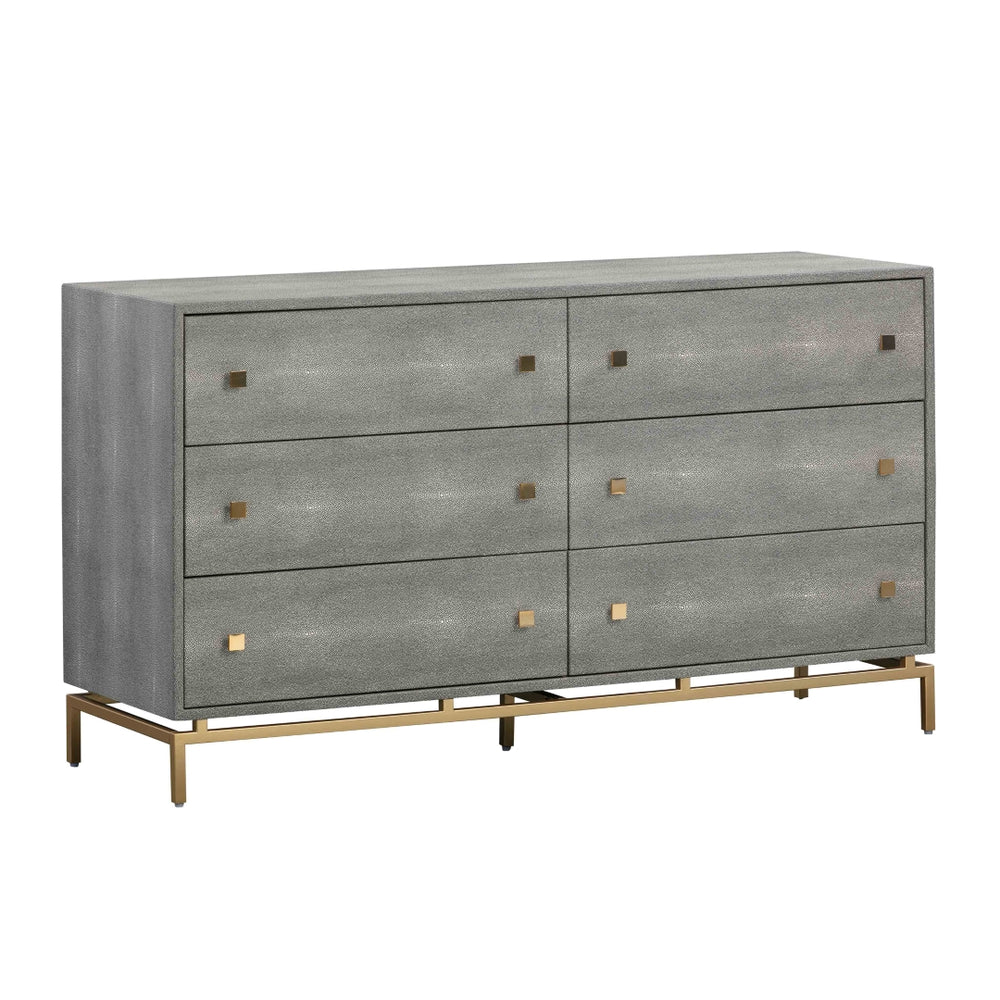 Pesce Shagreen 6 Drawer Dresser